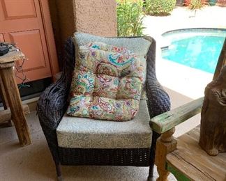 Wicker Chairs (4 total as is)