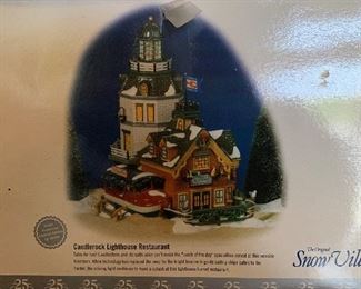 Snow Village Candlerock Lighthouse Restuarant