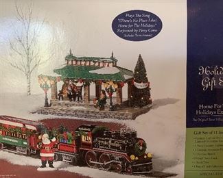 Snow Village Home for the Holidays Express