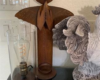 Accent Lamp, Metal Angel