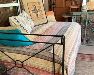 Iron Day Bed, Stained Glass