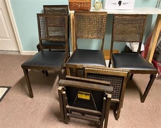 Set of 6 folding chairs