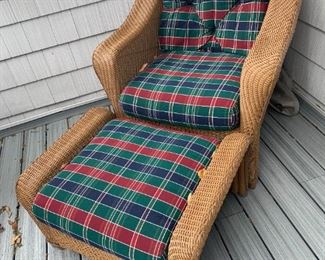 Lloyd / Flanders Wicker Chair / Ottoman $ 380.00