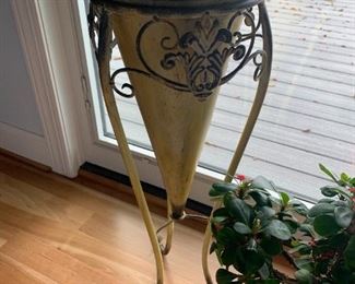 Metal Plant Vase / Stand $ 36.00