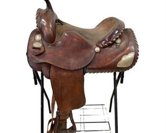 Lot 028b
Crates, Tennessee Hand Crafted Western Saddle Sterling Accents