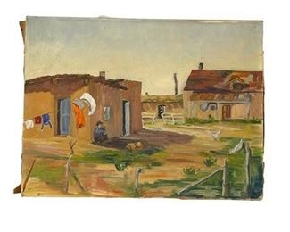 Lot 039
Ethel Mayes 'Siesta' Oil on Canvas