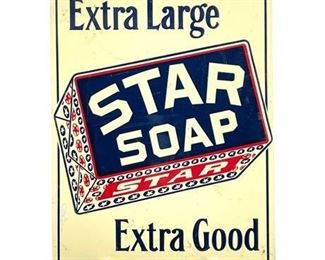 Lot 046
Vintage 'Star Soap' Tin Advertising Sign