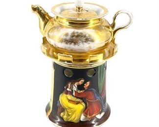 Lot 066
19th Century Old Paris Porcelain Veilleuse