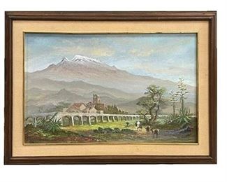 Lot 084
Mexican Landscape Oil On Canvas Framed