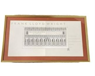 Lot 093
Frank Lloyd Wright 'The House Beautiful' Title Page Reproduction