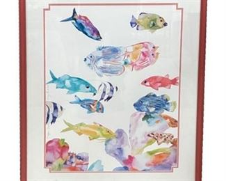 Lot 167
Tracy Taylor 'Traffic Jam' 1987 Watercolor Lithograph