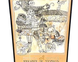 Lot 168
'Comedy of Errors' Mounted Poster on Board