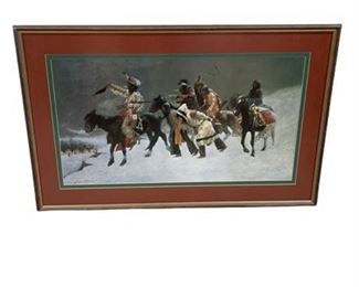 Lot 190
Frederic Remington 'Return Of a Blackfoot War Party'
