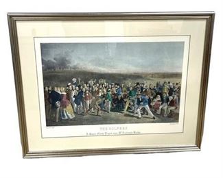 Lot 195
Charles Lees 'The Golfers' Framed Poster
