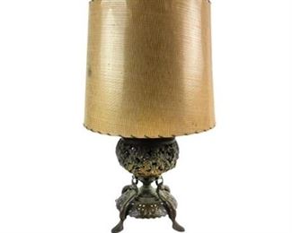 Lot 198
Vintage Metal Pierced Table Lamp