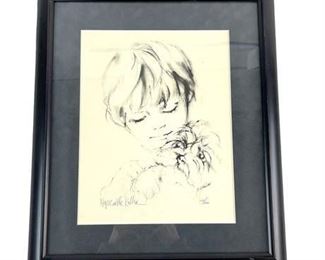Lot 223
Hyachinthe Kuller 'The Secret Children' Signed Lithograph