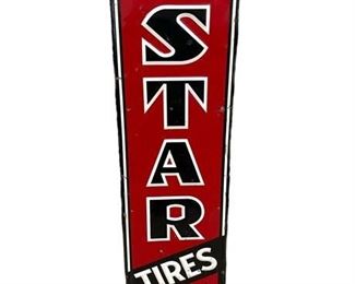 Lot 229
Vintage 'Star Tires' Advertising Tin Sign