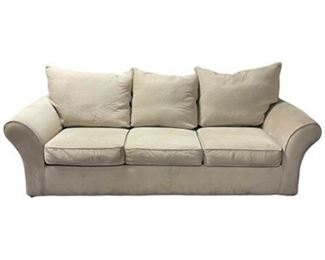 Lot 230b
Transitional Microfiber Cream Sofa