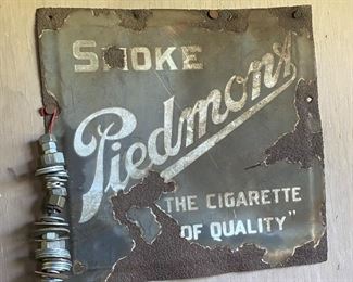 Porcelain Piedmont Cigarette Sign