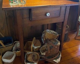 Primitive One Drawer Table