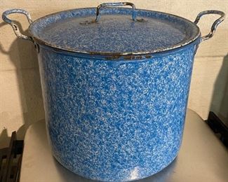 Blue and White Graniteware