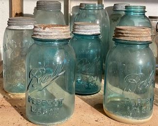 Old Blue Ball Jars