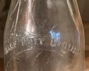 Half Pint Slug Plate Surry Dairies Milk Bottle Mt. Airy, N.C.