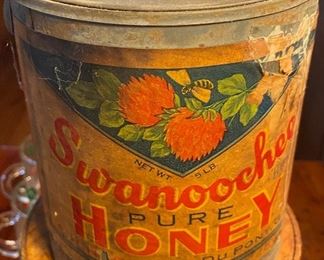 Old Paper Label Swanoochee Honey Can