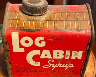 Old Towle's Log Cabin Syrup Can