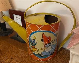 Tin Litho Child's Watering Can