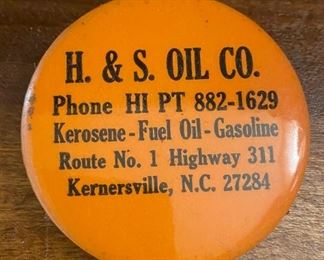 H.& S. Oil Company Advertising Kernersville, N.C.