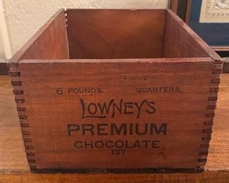 Old Dovetailed Lowney's Chocolate Box