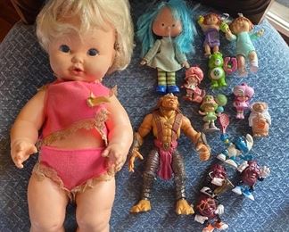 Assorted Dolls and Figures (Strawberry Shortcake, California Raisins)