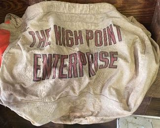 Old High Point Enterprise Newspaper Bag