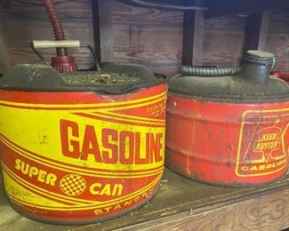Old Galvanized Gas Cans