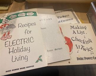 Duke Power Reddy Kilowatt Recipe Books