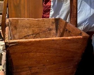 Primitive Wooden Bucket/Carrier