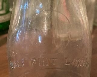Old Surry Dairies Half Pint Slug Plate Bottle Mt. Airy, N.C.