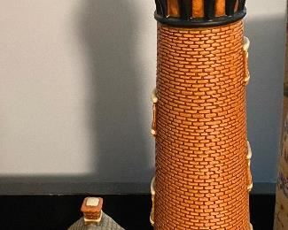 Figural Lefton Light House Lamps