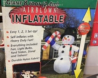 8 Foot Inflatable Snowman
