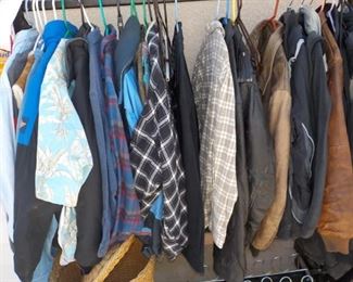 A rack Vintage Men's Coats