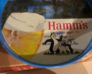 Hamm's trays, posters and openers