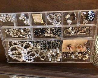 assortment of nice costume jewelry