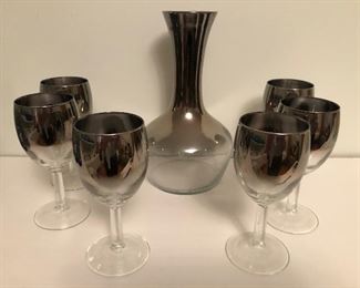 Silver fade barware