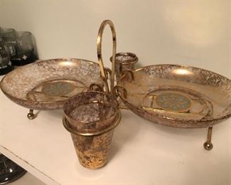 Midcentury serving and barware