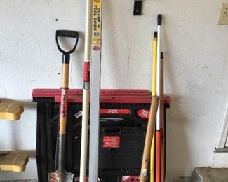 2 Skil Saw Horses Tools and Extension Handles
