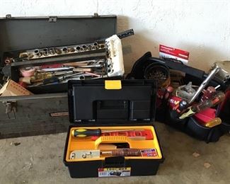 20 Inch Craftsman Metal Toolbox Husky Toolbox and Kettering Toolbox All With Tools