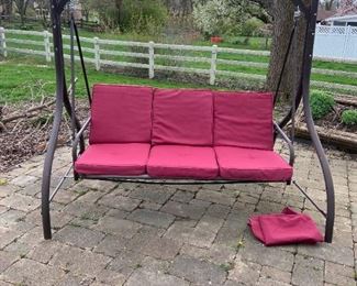Framed Reclining Patio Swing