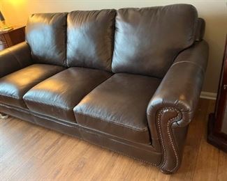 Leather Sofa in Dark Chocolate
