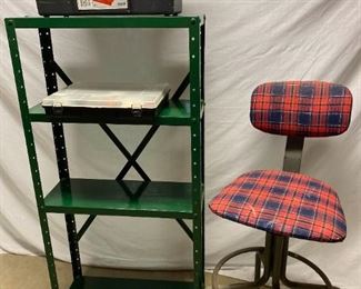 Metal Shelf Shop Chair and More